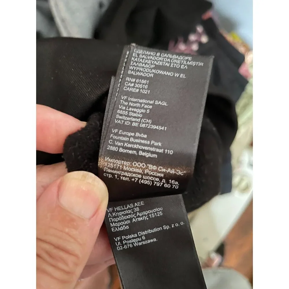 The North Face Girls YXL (14/16) Full-Zip Hoodie Sweatshirt – Black, Pink Logo